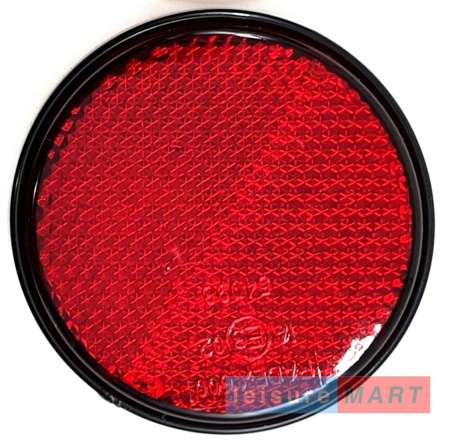 Round Red Self Adhesive Reflector